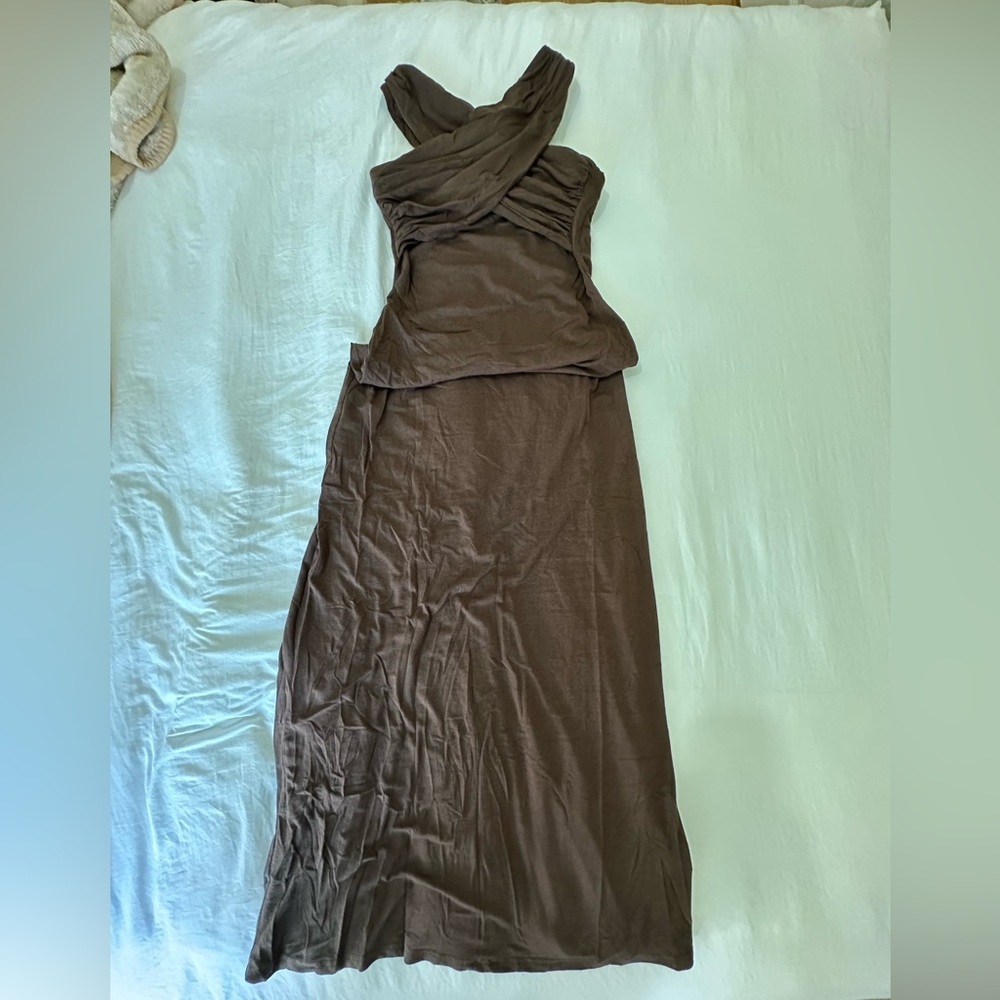 Chic Update Convertible Ruched Long Dress - Picture 8 of 11